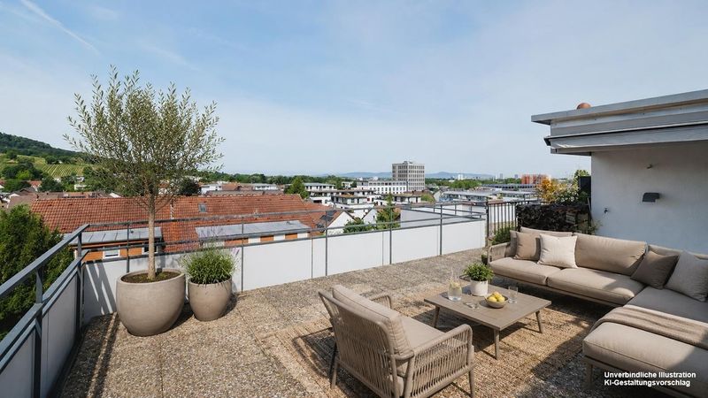 Ihr neues Zuhause mit Panorama: Gepflegte Penthouse-Wohnung